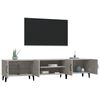 vidaXL Meuble TV gris béton 180x31,5x40 cm bois d'ingénierie