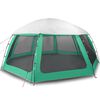 vidaXL Tente piscine toit amovible parois maille vert d'eau 612x612 cm