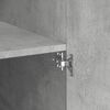 vidaXL Buffet haut gris béton 80x42,5x185 cm bois d'ingénierie