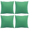 vidaXL Coussins de canap&eacute; lot de 4 vert 60x60 cm tissu
