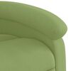vidaXL Fauteuil inclinable de massage &eacute;lectrique vert clair velours