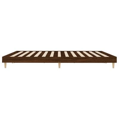 vidaXL Cadre de lit sans matelas chêne marron 140x200 cm