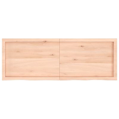 vidaXL Dessus de table 140x50x(2-6) cm bois de chêne massif non traité