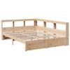 vidaXL Lit biblioth&egrave;que sans matelas 140x190 cm bois de pin massif