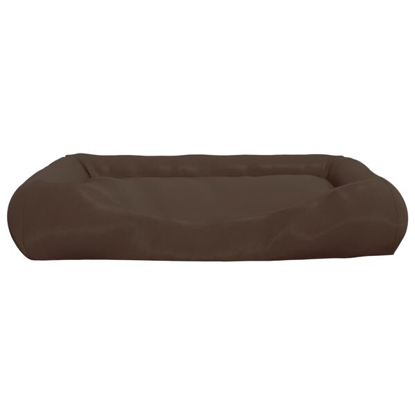vidaXL Coussin avec oreillers pour chien Marron 89x75x19 cm Tissu