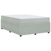 vidaXL Cadre de lit avec matelas Gris clair 160 x 200 cm tissu