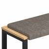 vidaXL Coussin de banc Simili cuir Gris Profondeur 35 cm