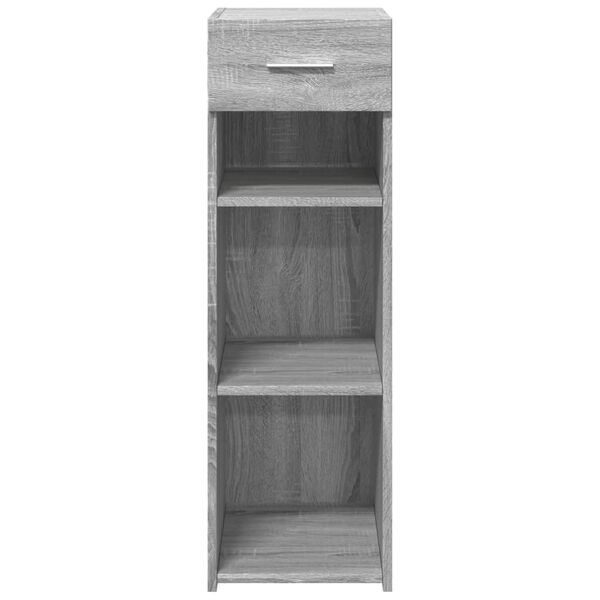 vidaXL Buffet sonoma gris 30x42,5x93 cm bois d'ing&eacute;nierie