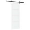 vidaXL Porte coulissante ORKDAL Blanc et noir 83 x 232 cm