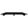 vidaXL Cadre de lit sans matelas noir 75x190 cm bois de pin massif