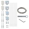 vidaXL Ensemble d'accessoires pour &eacute;cran de balcon 29 pcs