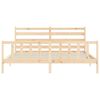 vidaXL Cadre de lit sans matelas 200x200 cm bois massif de pin
