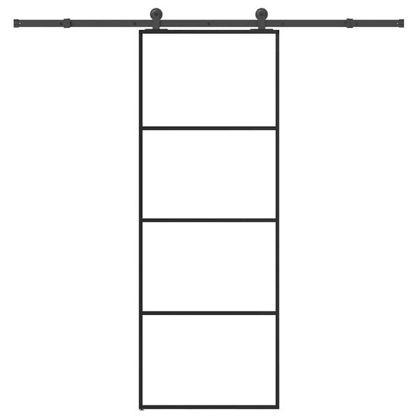 vidaXL Porte coulissante avec kit de quincaillerie 76x205 cm Verre ESG