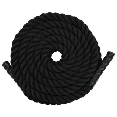 vidaXL Corde de traction 9 m Polyester Noir