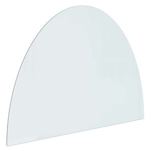 vidaXL Plaque en verre de chemin&eacute;e Transparent 800 x 600 mm Verre