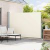 vidaXL Auvent lat&eacute;ral r&eacute;tractable de patio 200x300 cm Cr&egrave;me