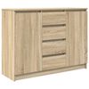 vidaXL Buffet avec tiroirs ch&ecirc;ne sonoma 100,5x35x76 cm bois ing&eacute;nierie