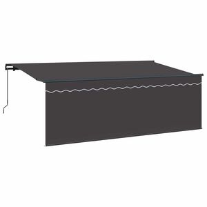vidaXL Auvent r&eacute;tractable Anthracite 400 x 200 cm