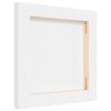 vidaXL Toiles &agrave; peindre 12 pcs blanc tissu et bois massif pin