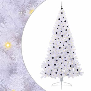 vidaXL Sapin de No&euml;l artificiel avec 300 LED Blanc 240 cm PVC et Acier