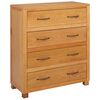 vidaXL Armoire avec tiroir Marron 80 x 35 x 95 cm Bois de ch&ecirc;ne massif