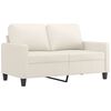 vidaXL Ensemble de canap&eacute;s 3 pcs avec coussins Cr&egrave;me Similicuir