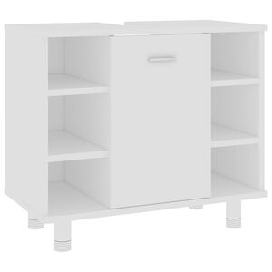 vidaXL Armoire de salle de bain Blanc 60x32x53,5 cm Bois d'ing&eacute;nierie