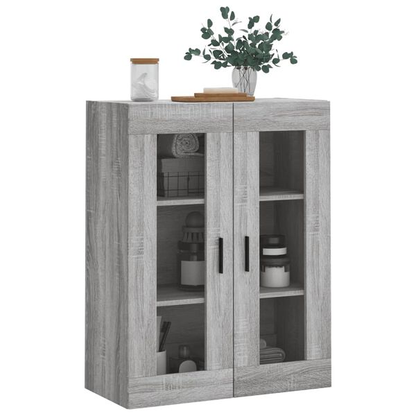 vidaXL Armoire murale sonoma gris 69,5x34x90 cm