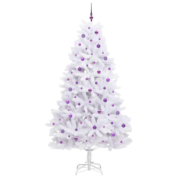 vidaXL Sapin de No&euml;l Artificiel &agrave; Branches Articul&eacute;es Blanc 240 cm