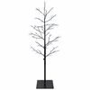vidaXL Petit sapin de No&euml;l bouleau Noir 120 cm Acier 279 LED