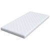vidaXL Matelas Blanc 100 x 200 cm Tissu jacquard