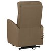 vidaXL Fauteuil de massage Taupe Tissu