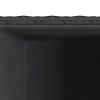 vidaXL Jardini&egrave;res 2 pcs noir 30x30x60 cm r&eacute;sine tress&eacute;e