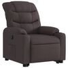 vidaXL Fauteuil inclinable marron foncé tissu