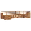 vidaXL Ensemble de canap&eacute;s d'ext&eacute;rieur 7 pc Naturel