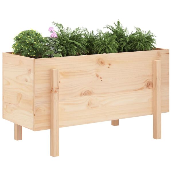 vidaXL Lit sur&eacute;lev&eacute; de jardin 101x50x57 cm bois de pin massif