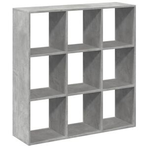 vidaXL &Eacute;tag&egrave;re s&eacute;paratrice de pi&egrave;ce gris b&eacute;ton 102x29x103,5 cm