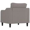 vidaXL Fauteuil Taupe 60 cm Tissu