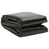 vidaXL Couverture de piscine rectangulaire 1200x600 cm PE Noir
