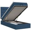 vidaXL Lit ottoman avec matelas Bleu 90 x 190 cm Tissu