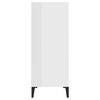 vidaXL Buffet Blanc brillant 57x35x90 cm Agglom&eacute;r&eacute;