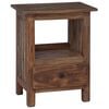 vidaXL Table de chevet Marron 30 x 30 x 47 cm Bois Recycl&eacute; Solide