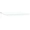 vidaXL Auvent r&eacute;tractable Blanc 450 x 300 x 165 cm Polyester et m&eacute;tal