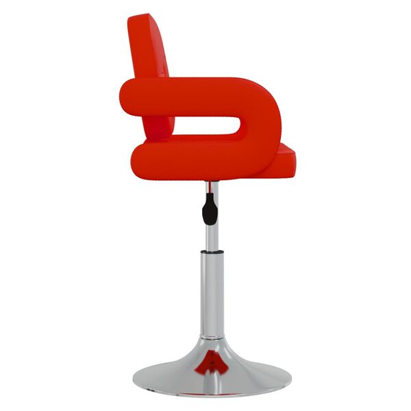 vidaXL Tabouret de bar rouge similicuir