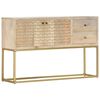 vidaXL buffet dor&eacute; 120x30x75 cm bois de manguier massif