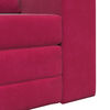vidaXL Canap&eacute;-Lit Bordeaux 98 x 71 x 83 cm Velours