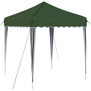 vidaXL Tente de f&ecirc;te pop-up 195 x 195 x 245 cm Vert Tissu Oxford