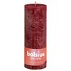Bolsius Bougies pilier rustiques Shine 4 pcs 190x68 mm Rouge velours