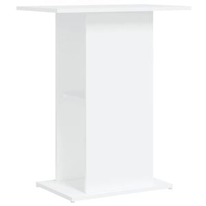 vidaXL Support pour aquarium blanc 60,5x36x72,5 cm bois d'ing&eacute;nierie