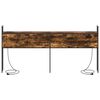vidaXL Headboard de Rangement avec Station de Charge Ch&ecirc;ne fum&eacute; 180 cm